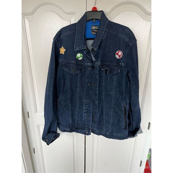 Gap 1969 dark indigo denim Jacket size medium.